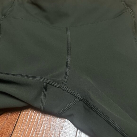 Lululemon Speed Up Crop 21” Dark Olive Size 6 - Picture 3 of 4